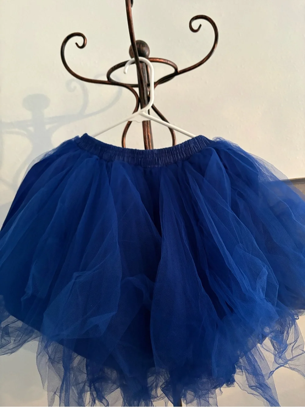 Blue Tulle Puff Skirt - Women's Layered Ballet Style